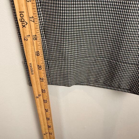 Chico's Pants Women 2 US L White Black Checkered Boston Fit Flat Front Work NWT - Picture 8 of 10